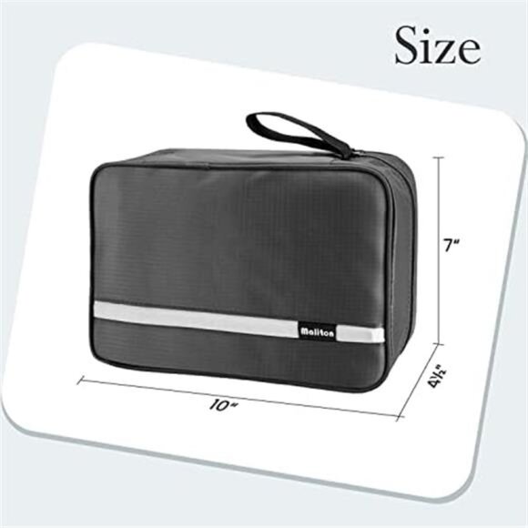 Toiletry Bag for Men & Women | Large for Traveling | Hanging Compact Hygiene Bag - Picture 3 of 8